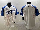 Men's Los Angeles Dodgers Blank White Royal 2025 Tokyo Series Limited Stitched Jersey,baseball caps,new era cap wholesale,wholesale hats